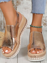 Buckle Wedge Sandals