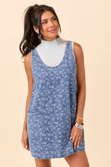 Hazel Floral Denim Mini Dress