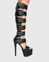 Darma Leather Strap Gladiator Platform Sandals