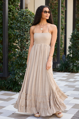 Soleil Taupe Maxi Dress