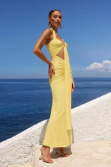 FLORA MAXI DRESS - BUTTER