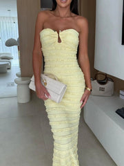 Sweetheart Neck Tube Maxi Dress