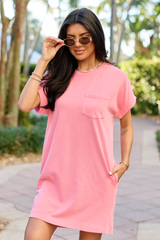 Paola Pink T-Shirt Dress