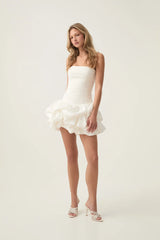 PERKA MESH BACKLESS MINI DRESS