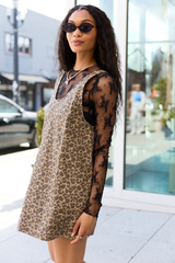 Hazel Leopard Mini Dress